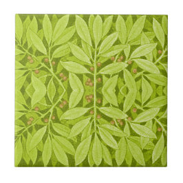 ヴィンテージアールヌーボーボ葉タニカルドベリー タイル