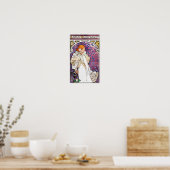 ヴィンテージアールヌーボーポスタープリントバイミュシャ(詳細) ポスター (キッチン)