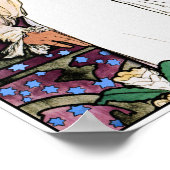 ヴィンテージアールヌーボーポスタープリントバイミュシャ(詳細) ポスター (角)