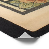 ヴィンテージアールヌーボーポスター新年 ポスター (角)