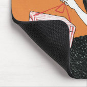 ヴィンテージアールヌーボーマガジニイタリアニバイカピエロ マウスパッド (コーナー)