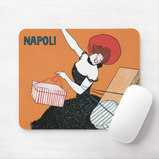 ヴィンテージアールヌーボーマガジニイタリアニバイカピエロ マウスパッド (マウス)