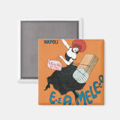 ヴィンテージアールヌーボーマガジニイタリアニバイカピエロ マグネット (正面/裏面)