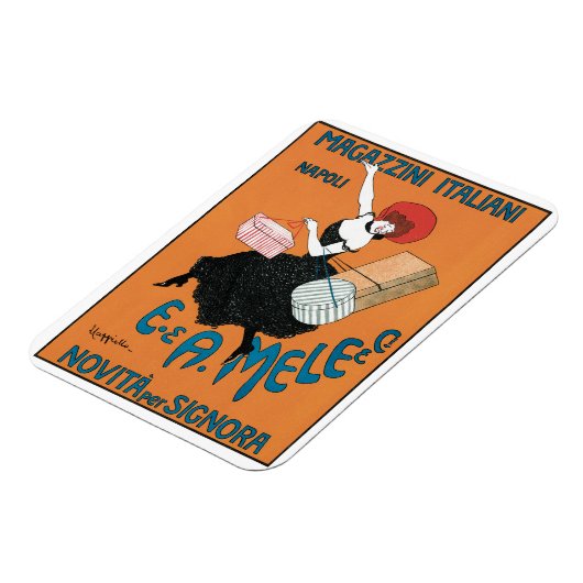 ヴィンテージアールヌーボーマガジニイタリアニバイカピエロ マグネット (左側)