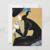 ヴィンテージアールヌーボーマルコポーロティー招待状 招待状 (正面)