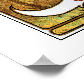 ヴィンテージアールヌーボーミュシャジャマイカラム ポスター (角)