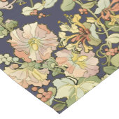 ヴィンテージアールヌーボーミュシャハニーサックルパターン ショートテーブルランナー (コーナー)