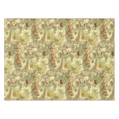 ヴィンテージアールヌーボーミュシャフローラルパターン テーブルクロス (正面(横))