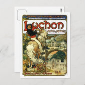 ヴィンテージアールヌーボーミュシャ鉄道 ポストカード (正面/裏面)