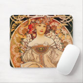 ヴィンテージアールヌーボーミュシャ マウスパッド (マウス)