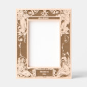 ヴィンテージアールヌーボーミュージカルフェイ縁どリー レーザー彫刻フレーム (正面)