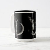 ヴィンテージアールヌーボームーンガール ツートーンマグカップ (正面左)