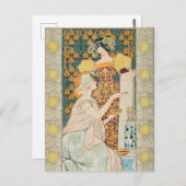 ヴィンテージアールヌーボーモサイコスエスコフェテヘラy CA ポストカード (正面/裏面)