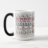 ヴィンテージアールヌーボーモノグラ絵を描ムズバイミュシャ モーフィングマグカップ (左)