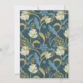 ヴィンテージアールヌーボーモリスガーデン結婚フローラ 招待状 (裏面)