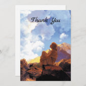 ヴィンテージアールヌーボーモーニングバイマックスフィールドパリ サンキューカード (正面/裏面)