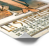 ヴィンテージアールヌーボーラサマリティアンサラ・ベルンハルト ポスター (角)