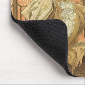 ヴィンテージアールヌーボーラブロマンス、フリートバイミュシャ マウスパッド (コーナー)