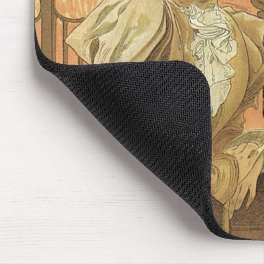 ヴィンテージアールヌーボーラブロマンス、フリートバイミュシャ マウスパッド (コーナー)