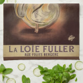 ヴィンテージアールヌーボーラロイフラーダンモダンサー キッチンタオル (折り畳み)