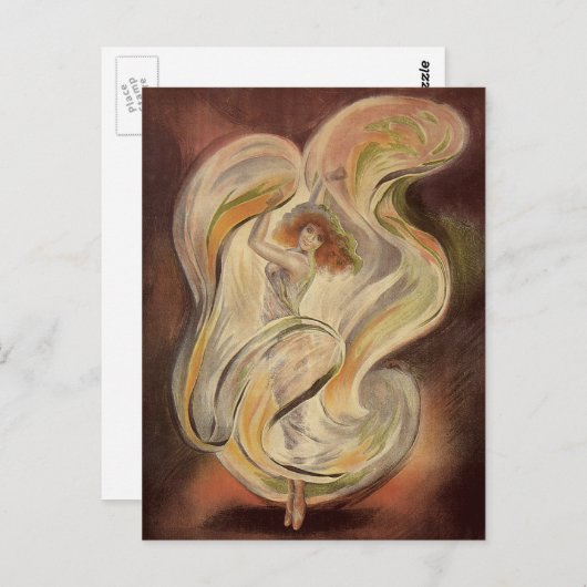 ヴィンテージアールヌーボーラロイフラーダンモダンサー ポストカード (正面/裏面)