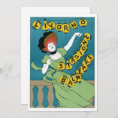 ヴィンテージアールヌーボーリヴォルノセノリータ踊り (正面/裏面)