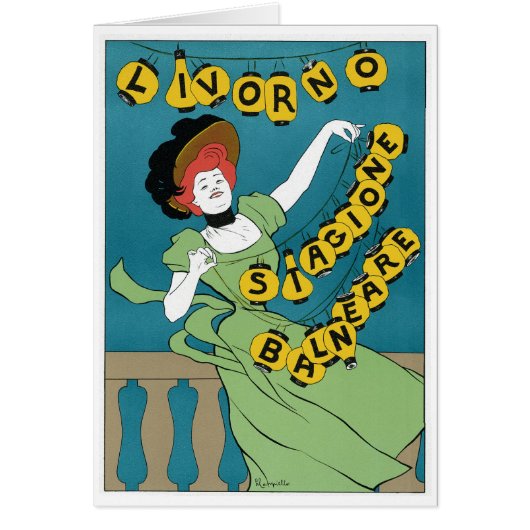 ヴィンテージアールヌーボーリヴォルノセノリータ踊り (正面)