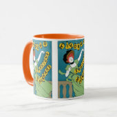 ヴィンテージアールヌーボーリヴォルノセノリータ踊り マグカップ (正面左)