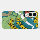 ヴィンテージアールヌーボーリヴォルノセノリータ踊り Case-Mate iPhoneケース (裏面 (横))