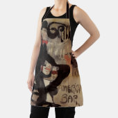 ヴィンテージアールヌーボール・グリロン、男性ビールを飲む エプロン (インサイチュ)