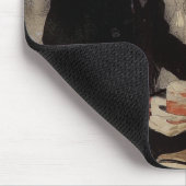 ヴィンテージアールヌーボール・グリロン、男性ビールを飲む マウスパッド (コーナー)