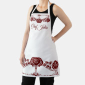 ヴィンテージアールヌーボーレッドガーデンバラ エプロン (インサイチュ)