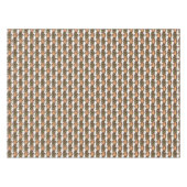 ヴィンテージアールヌーボーローズブッシュフローラ壁紙 テーブルクロス (正面(横))