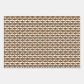 ヴィンテージアールヌーボーローズブッシュフローラ壁紙 ラッピングペーパーシート (正面)