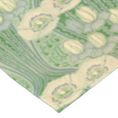 ヴィンテージアールヌーボーロータスとポピー柄 テーブルクロス (アングル)