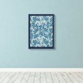 ヴィンテージアールヌーボーワイルドバラ花inガーデン キャンバスプリント (インサイチュ (ウッドフロア))