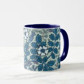 ヴィンテージアールヌーボーワイルドバラ花inガーデン マグカップ (正面右)