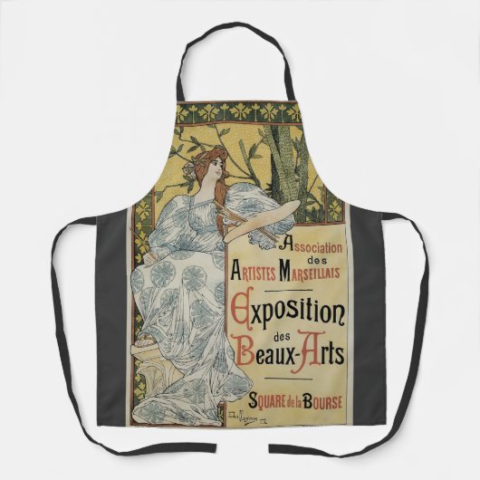 ヴィンテージアールヌーボー万博デボーアーツ エプロン (正面)