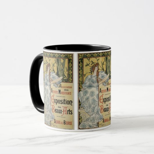 ヴィンテージアールヌーボー万博デボーアーツ マグカップ (正面左)