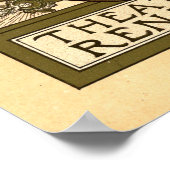 ヴィンテージアールヌーボー劇場アドバイミュシャ ポスター (角)