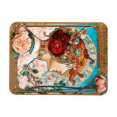 ヴィンテージアールヌーボー壁紙マグネット マグネット (横)