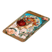 ヴィンテージアールヌーボー壁紙マグネット マグネット (左側)