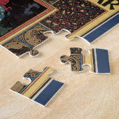 ヴィンテージアールヌーボー女占読占ブック ジグソーパズル (側面)