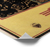 ヴィンテージアールヌーボー女占読占ブック ポスター (角)