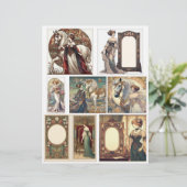 ヴィンテージアールヌーボー女性馬の写真 (スタンド正面)