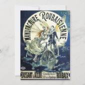 ヴィンテージアールヌーボー妖精、自転車ピエロムーン (正面)