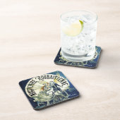 ヴィンテージアールヌーボー妖精、自転車ピエロムーン コースター (右側)