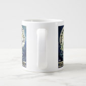 ヴィンテージアールヌーボー妖精、自転車ピエロムーン ジャンボコーヒーマグカップ (裏面)