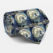 ヴィンテージアールヌーボー妖精、自転車ピエロムーン ネクタイ (ロール)