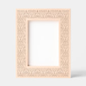 ヴィンテージアールヌーボー孔雀の羽模様 レーザー彫刻フレーム (正面)